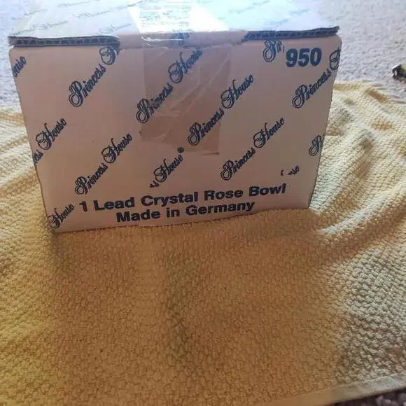 Princess House Lead Crystal Bowl NEW IN BOX - Picture 5 of 6